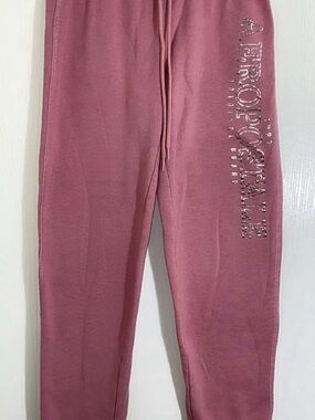 Aeropostale Girls' Rose Pink Jogger Sweatpants